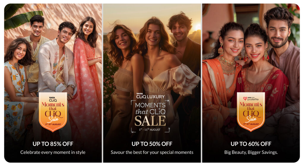 Tata CLiQ’s Moments that CLiQ Sale brings irresistible offers on fashion, luxury, and beauty