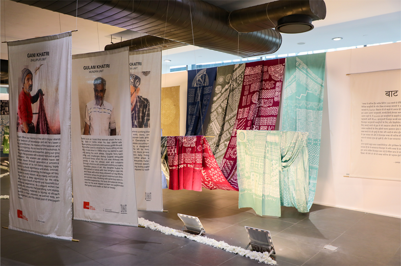 Khakhan exhibition by IIAD showcased for The Erbe Project initiative in collaboration with The Histare Group at Mercedes Benz T&T Showroom 