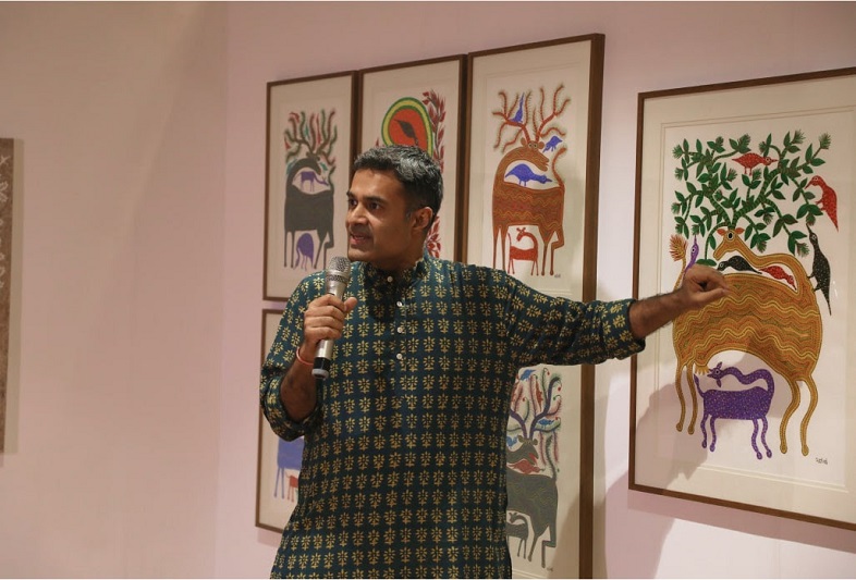 Art Curator and Visual Artist, Rahul Kumar at the event