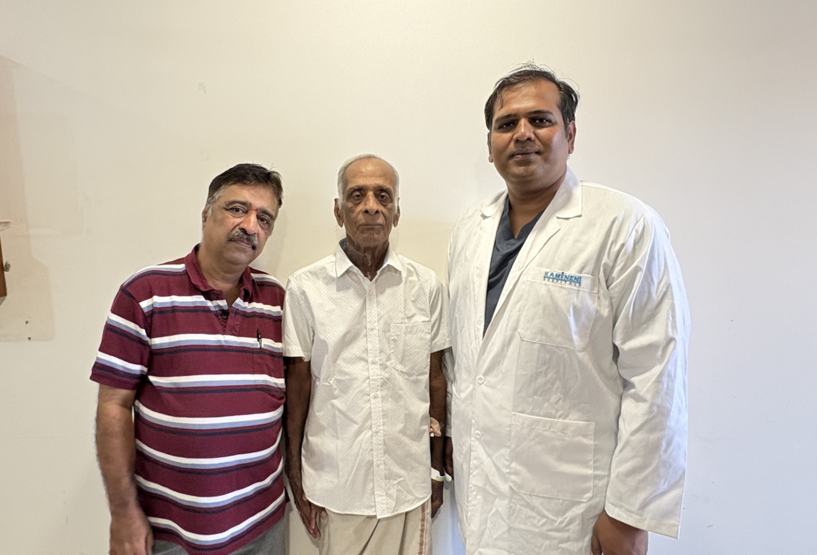 91 Year-Old Successfully Undergoes Kidney Cancer Surgery at Kamineni Hospitals