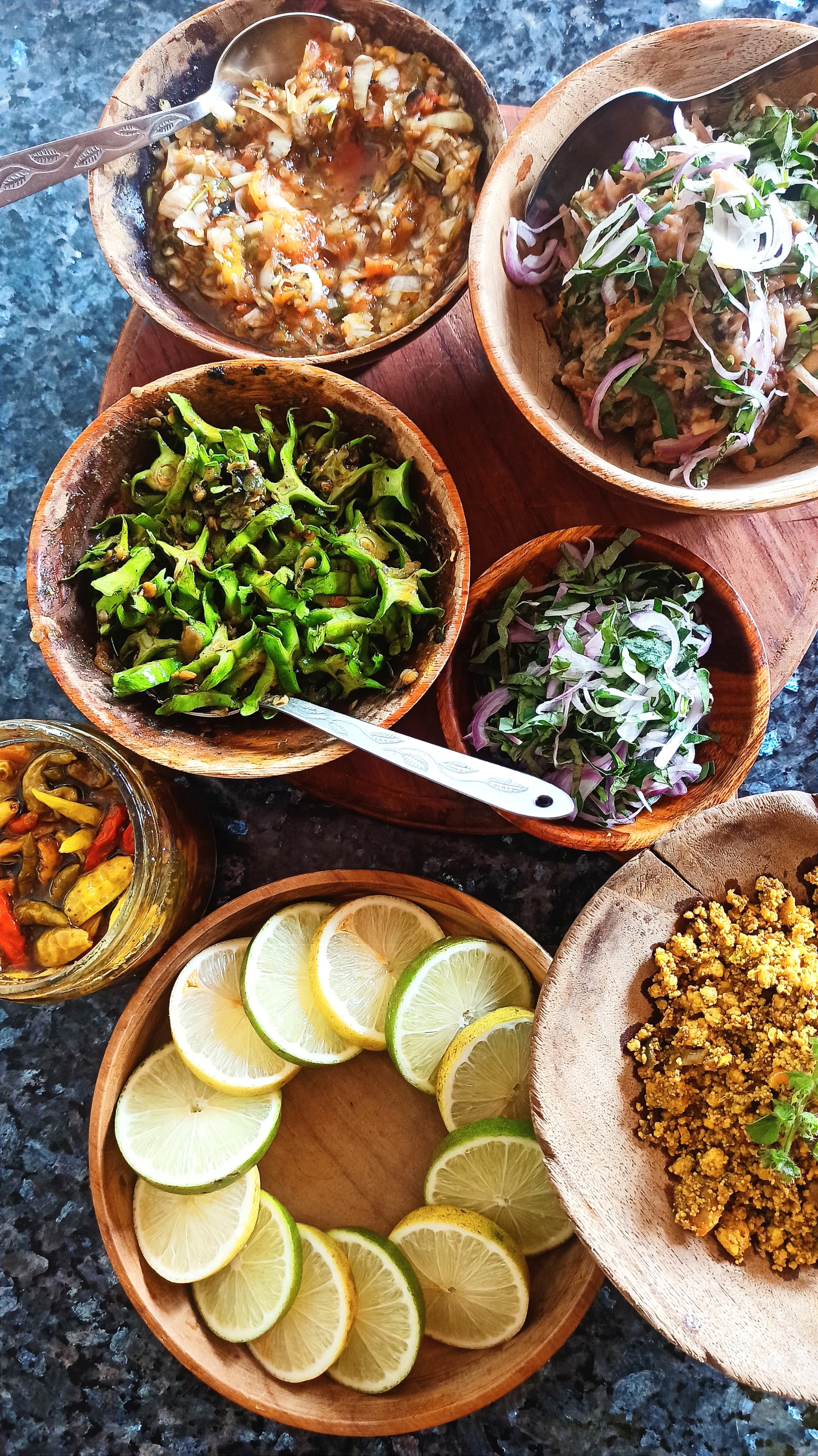 Chef Joel Basumatari’s smoky chutneys, wild herb salads and crunchy pickles